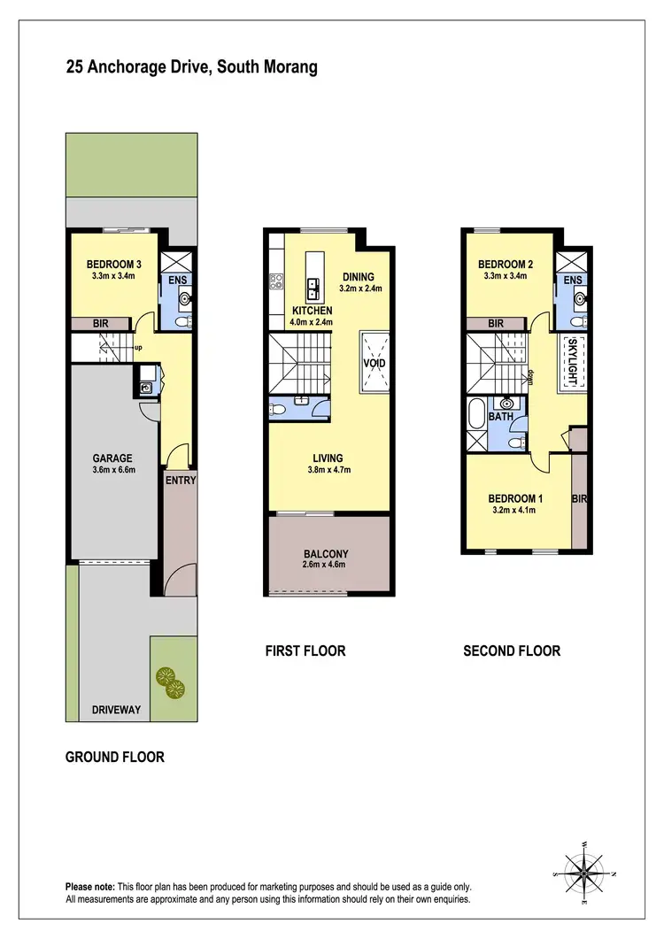 Floorplan of Homely townhouse listing, 25 Anchorage Drive, South Morang VIC 3752