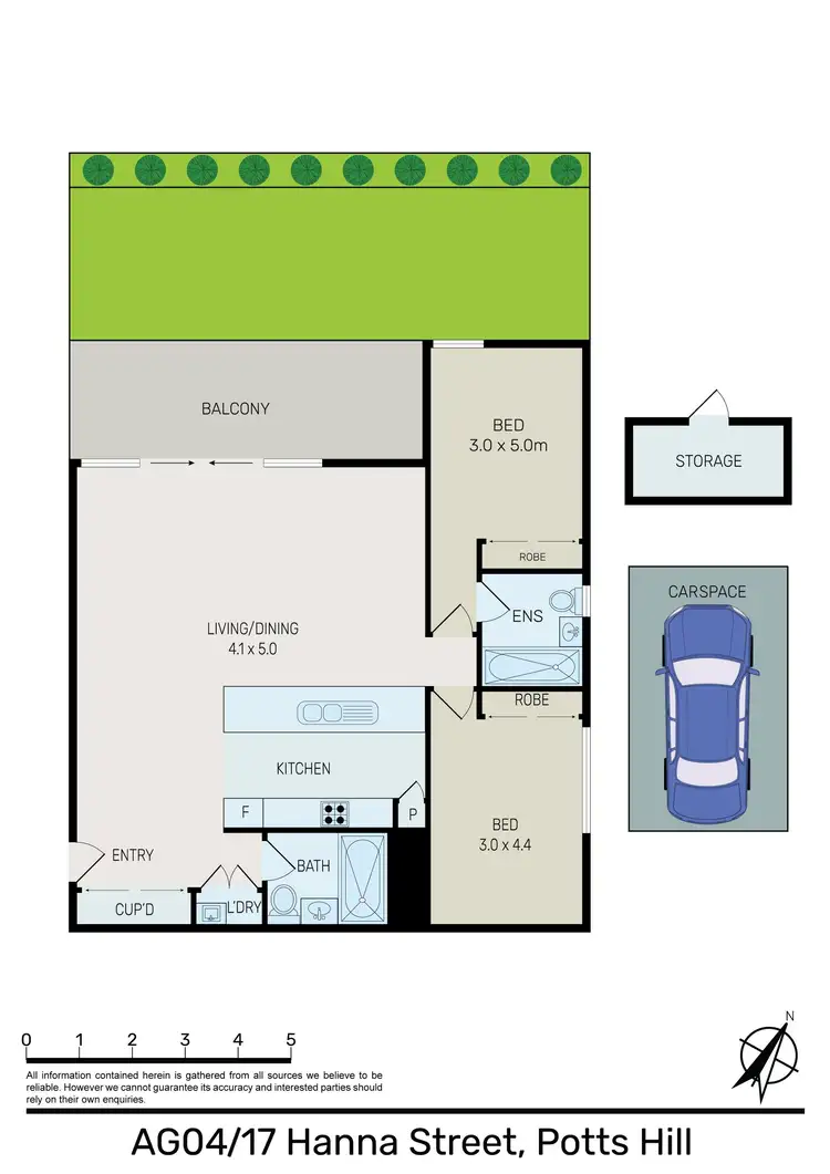 Floorplan of Homely unit listing, AG04/17 Hanna Street, Potts Hill NSW 2143