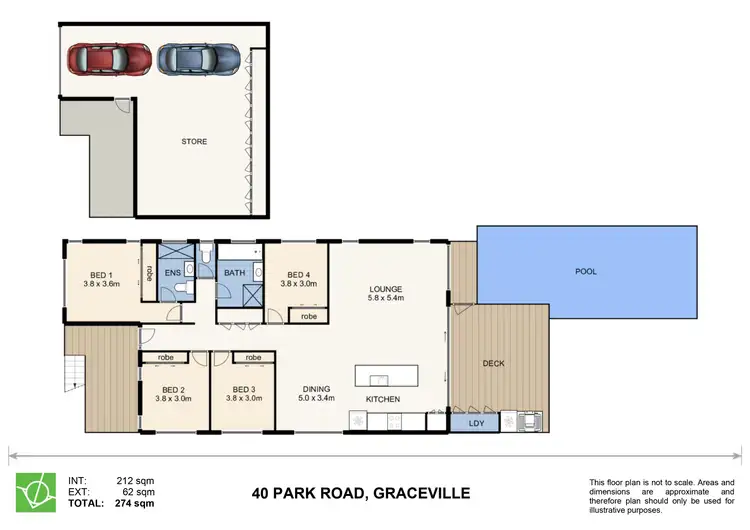Floorplan of Homely house listing, 40 Park Road, Graceville QLD 4075