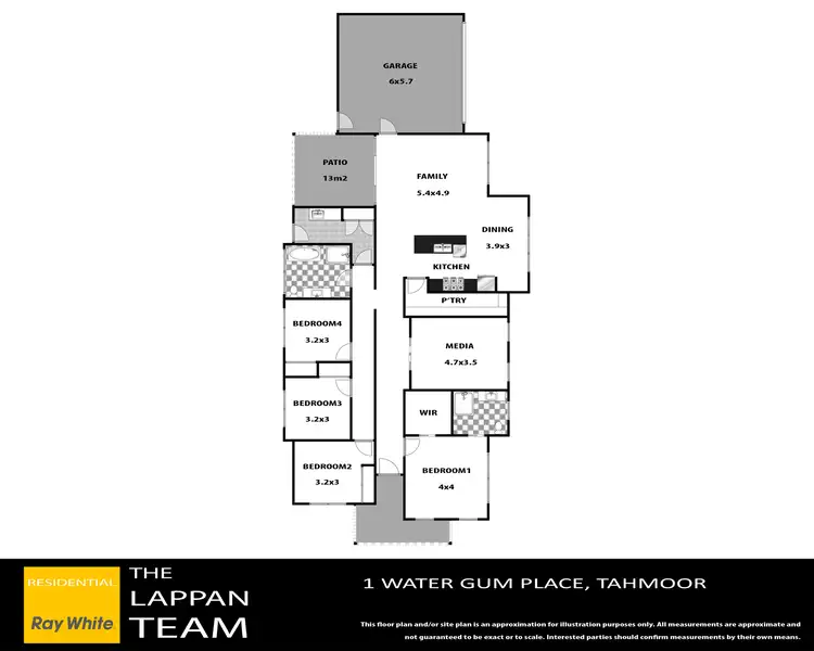 Floorplan of Homely house listing, 1 Water Gum Place, Tahmoor NSW 2573