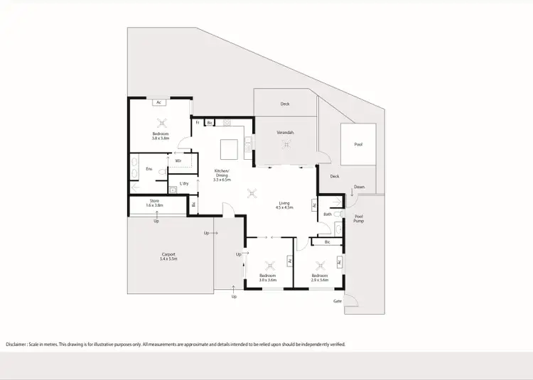 Floorplan of Homely unit listing, 8/25 Yanban Street, Cable Beach WA 6726