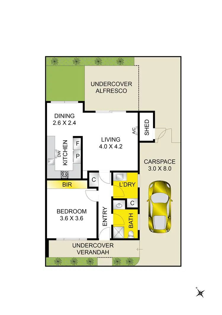 Floorplan of Homely unit listing, 4/215 High Street, Belmont VIC 3216