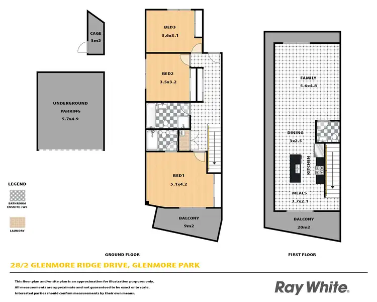 Floorplan of Homely unit listing, 28/2 Glenmore Ridge Drive, Glenmore Park NSW 2745