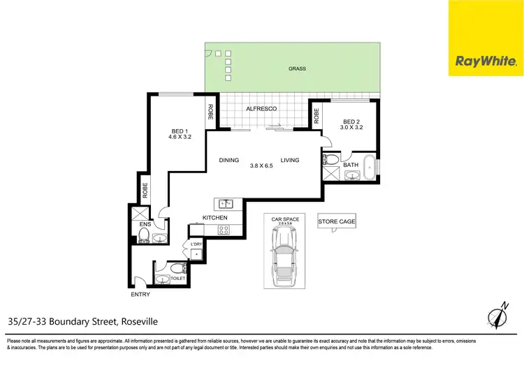 Floorplan of Homely unit listing, 35/27-33 Boundary Street, Roseville NSW 2069