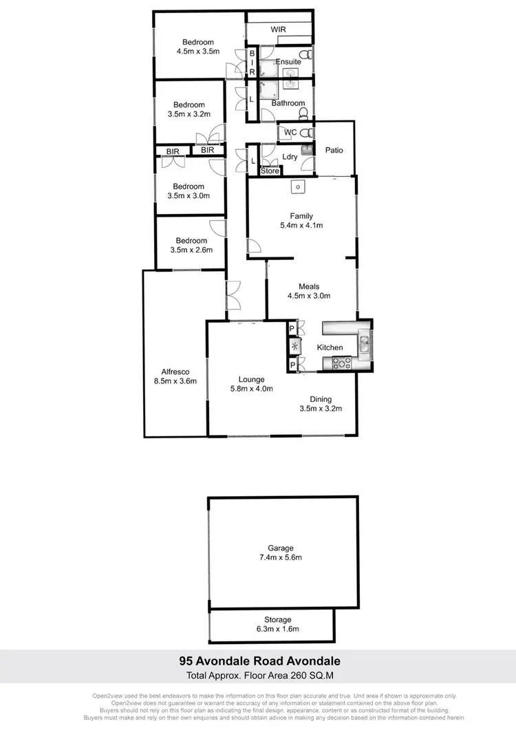Floorplan of Homely house listing, 95 Avondale Road, Avondale NSW 2530