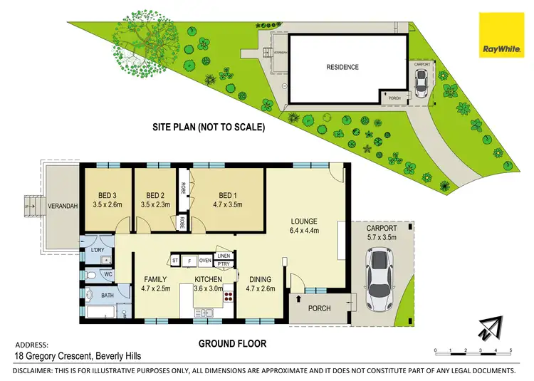 Floorplan of Homely house listing, 18 Gregory Crescent, Beverly Hills NSW 2209