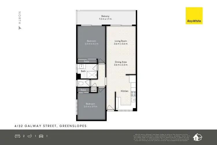Floorplan of Homely unit listing, 4/32 Galway Street, Greenslopes QLD 4120