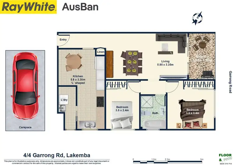 Floorplan of Homely apartment listing, 4/4 Garrong Road, Lakemba NSW 2195