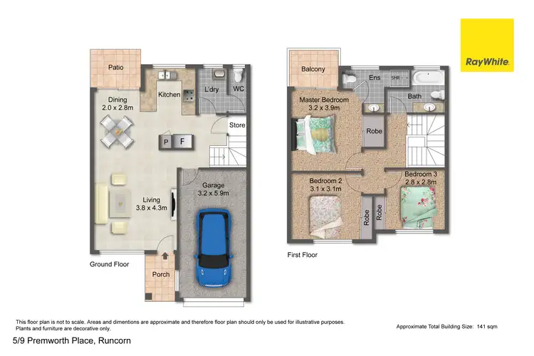 Floorplan of Homely townhouse listing, 5/9 Premworth Place, Runcorn QLD 4113