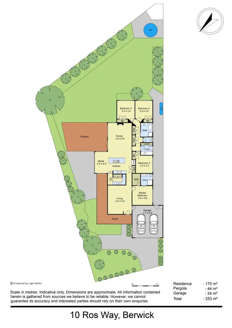 Floorplan of Homely house listing, 10 Ros Way, Berwick VIC 3806