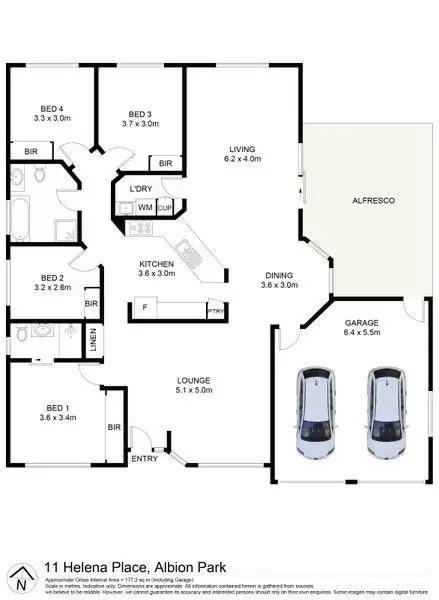 Floorplan of Homely house listing, 11 Helena Place, Albion Park NSW 2527