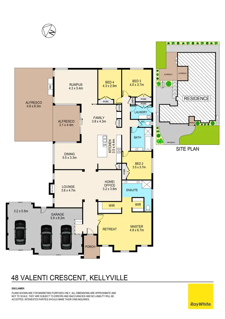 Floorplan of Homely house listing, 48 Valenti Crescent, Kellyville NSW 2155