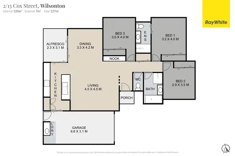 Floorplan of Homely unit listing, 2/13 Cox Street, Wilsonton QLD 4350
