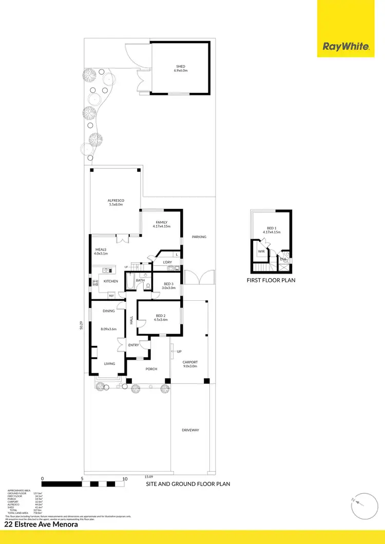 Floorplan of Homely house listing, 22 Elstree Avenue, Menora WA 6050
