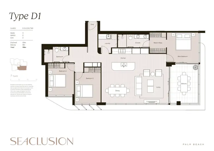 Floorplan of Homely unit listing, 202/4 Twenty First Avenue, Palm Beach QLD 4221