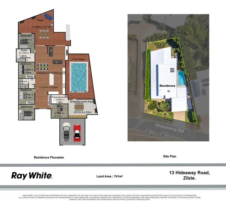 Floorplan of Homely house listing, 13 Hideaway Road, Zilzie QLD 4710