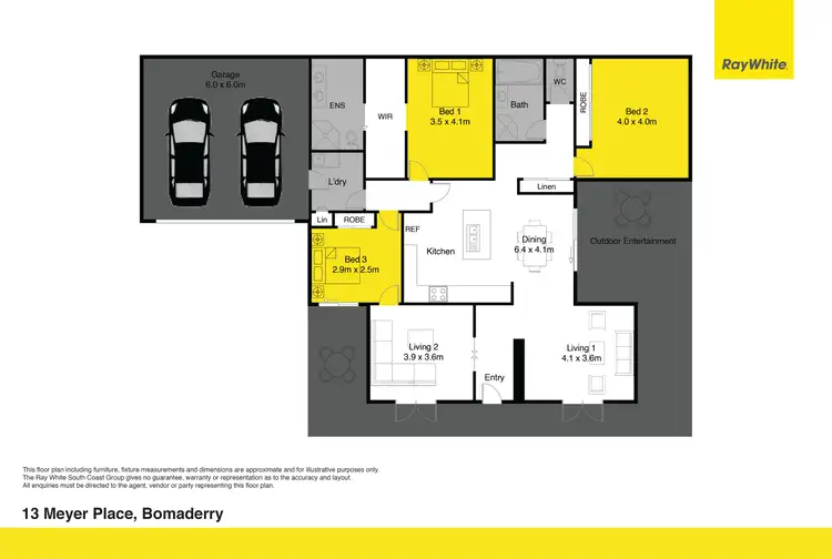 Floorplan of Homely house listing, 13 Meyer Place, Bomaderry NSW 2541