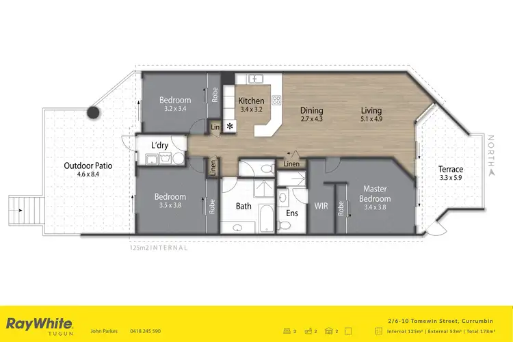 Floorplan of Homely unit listing, 2/6-10 Tomewin Street, Currumbin QLD 4223