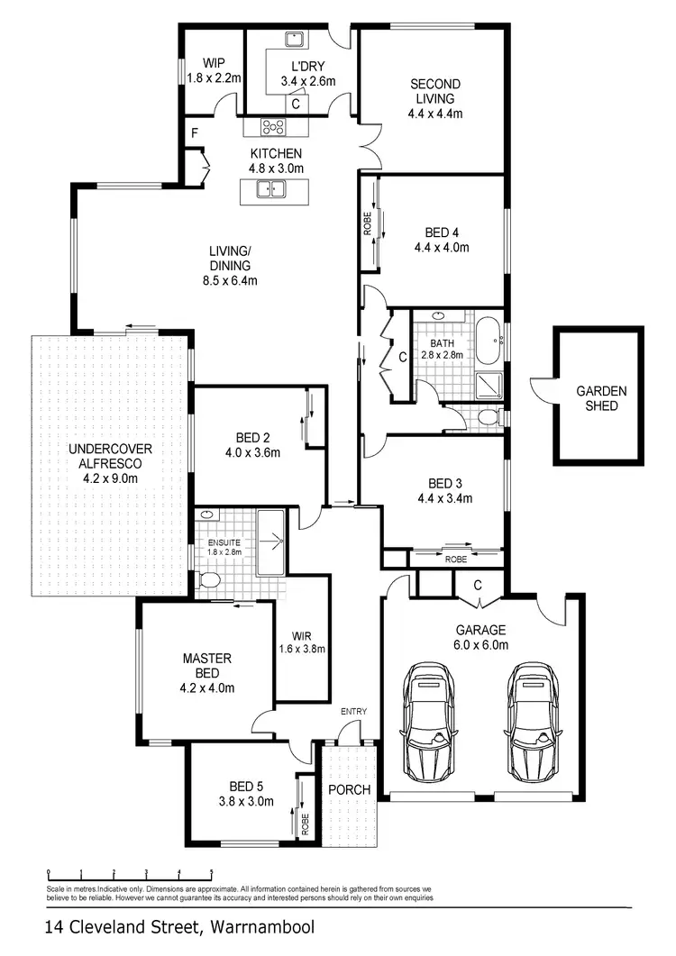 Floorplan of Homely house listing, 14 Cleveland Street, Warrnambool VIC 3280