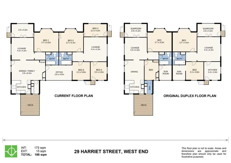Floorplan of Homely semi-detached listing, 29 Harriet Street, West End QLD 4101