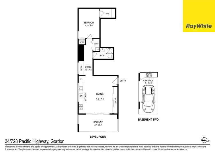 Floorplan of Homely unit listing, 34/728-730 Pacific Highway, Gordon NSW 2072