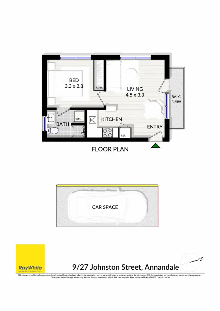 Floorplan of Homely apartment listing, 9/27 Johnston Street, Annandale NSW 2038