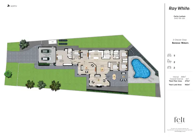 Floorplan of Homely house listing, 3 Cheviot Close, Benowa Waters QLD 4217