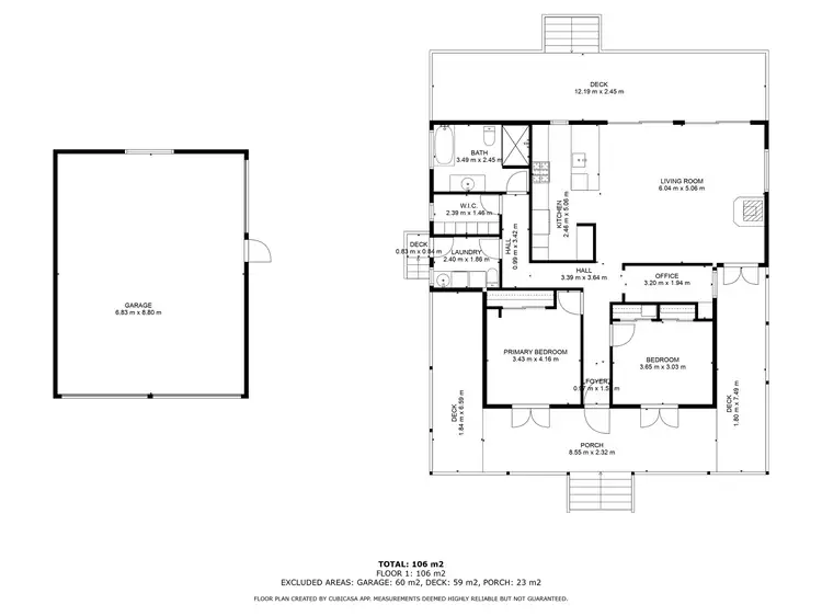 Floorplan of Homely rural property listing, 90 Jensen Road, Lower Wonga QLD 4570