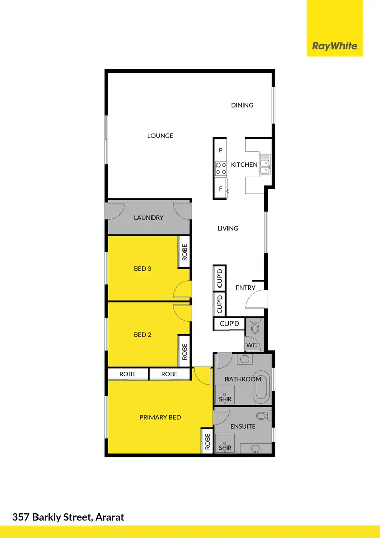 Floorplan of Homely house listing, 357 Barkly Street, Ararat VIC 3377