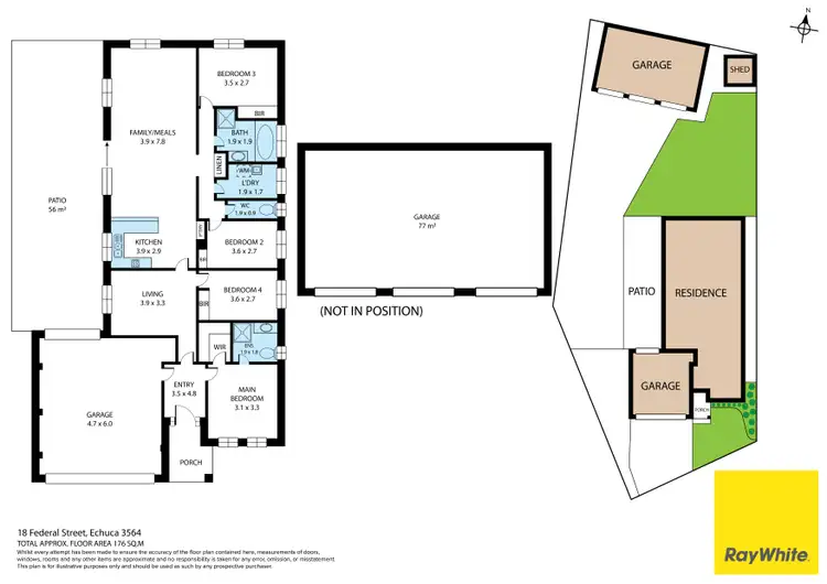 Floorplan of Homely house listing, 18 Federal Street, Echuca VIC 3564