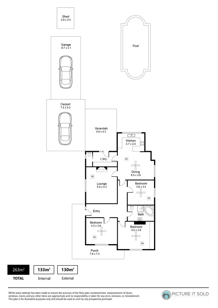 Floorplan of Homely house listing, 36 Mawson Street, Nailsworth SA 5083