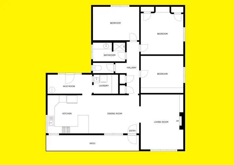 Floorplan of Homely house listing, 611 Paschendale Avenue, Merbein VIC 3505