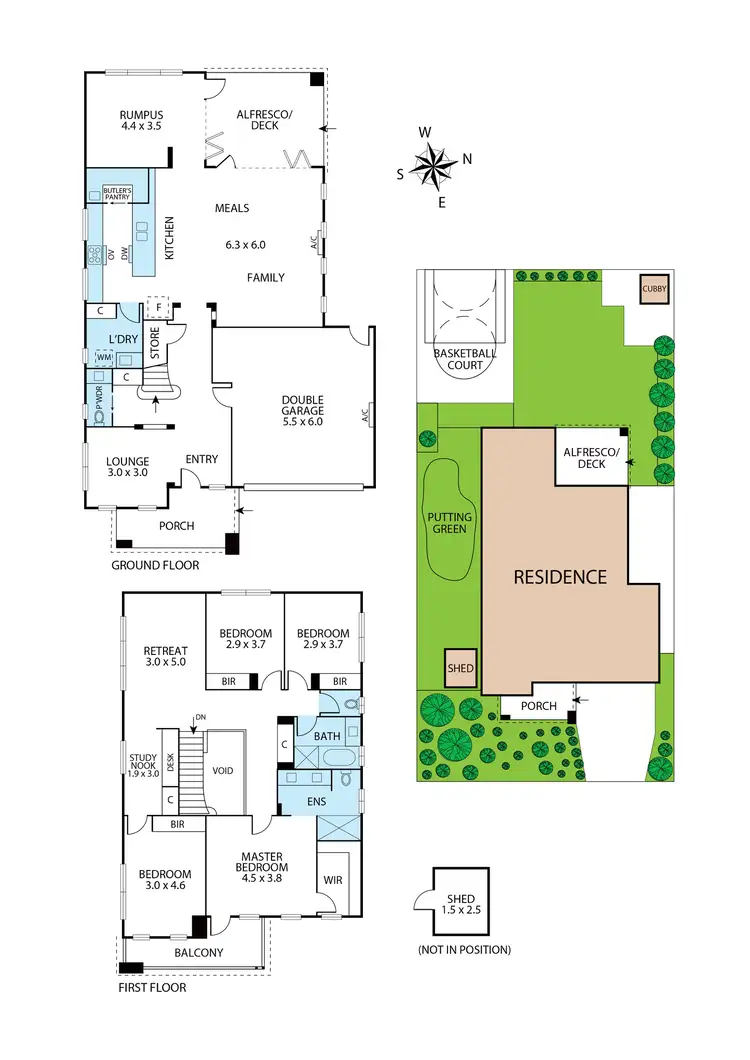 Floorplan of Homely house listing, 9 Marley Boulevard, Doreen VIC 3754