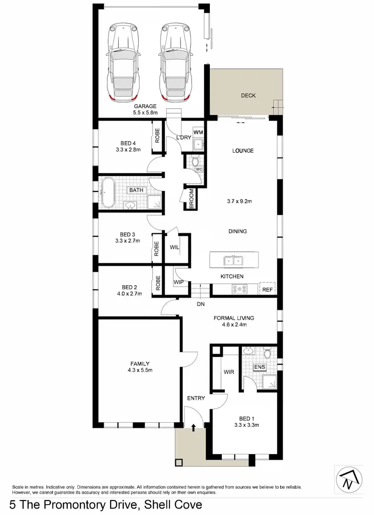 Floorplan of Homely house listing, 5 The Promontory Drive, Shell Cove NSW 2529