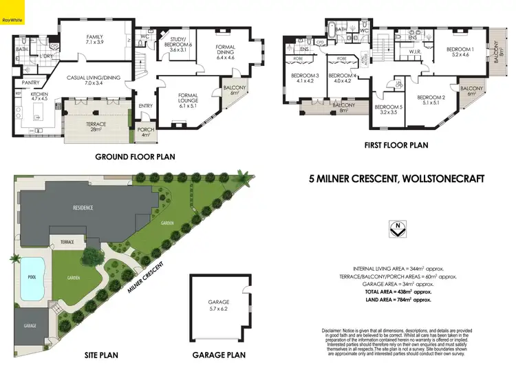 Floorplan of Homely house listing, 5 Milner Crescent, Wollstonecraft NSW 2065