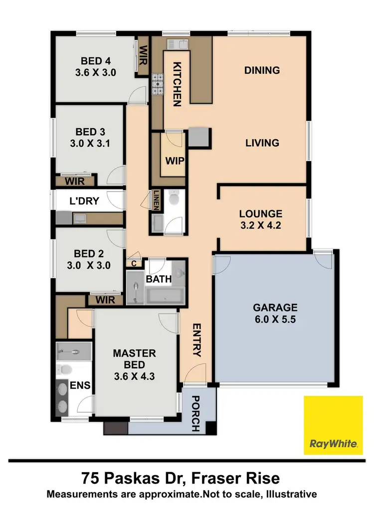 Floorplan of Homely house listing, 75 Paskas Drive, Fraser Rise VIC 3336