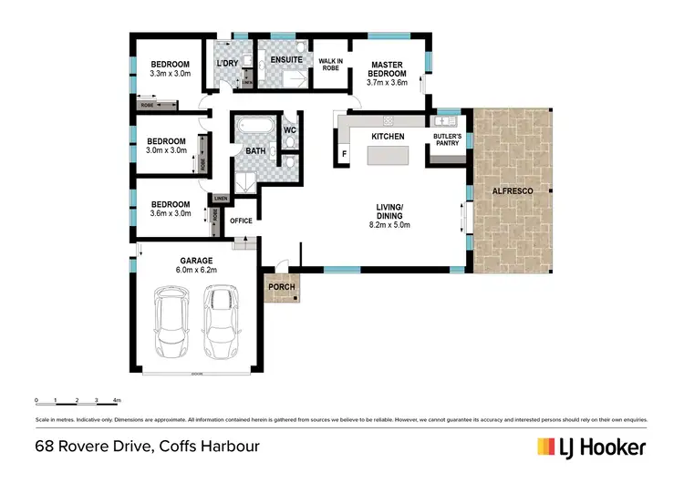 Floorplan of Homely house listing, 68 Rovere Drive, Coffs Harbour NSW 2450