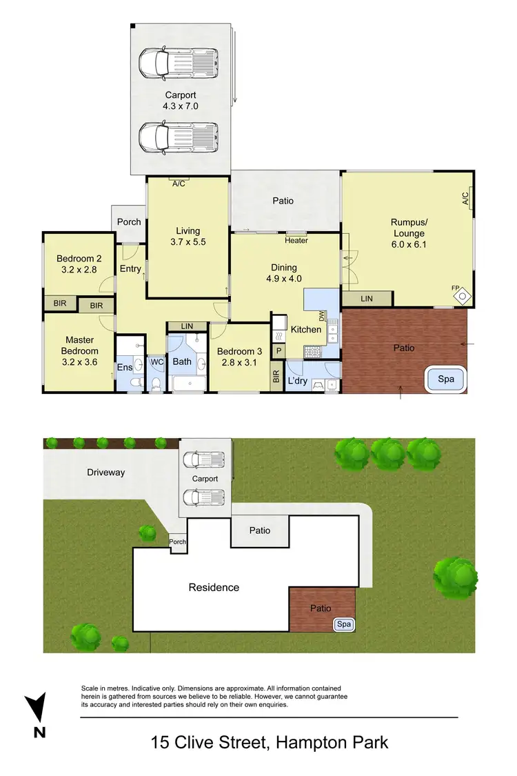 Floorplan of Homely house listing, 15 Clive Street, Hampton Park VIC 3976