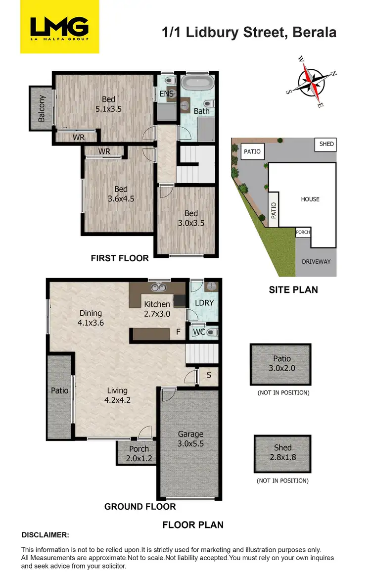 Floorplan of Homely townhouse listing, 1/1 Lidbury Street, Berala NSW 2141