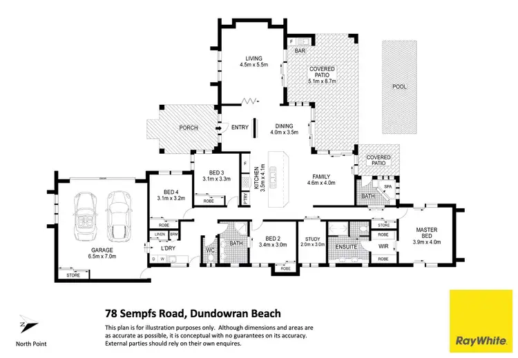 Floorplan of Homely house listing, 78 Sempfs Road, Dundowran Beach QLD 4655