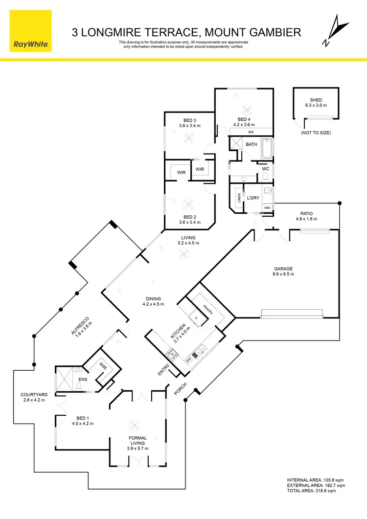 Floorplan of Homely house listing, 3 Longmire Terrace, Mount Gambier SA 5290