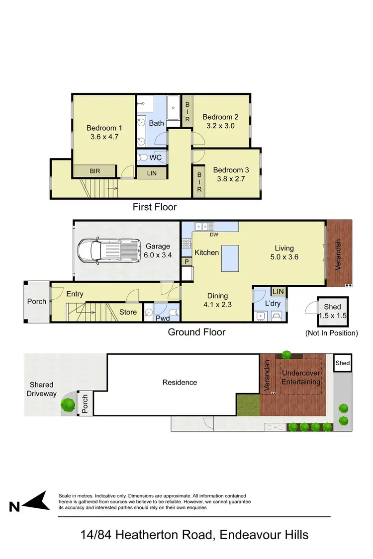 Floorplan of Homely townhouse listing, 14/84 Heatherton Road, Endeavour Hills VIC 3802