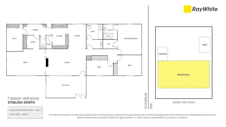 Floorplan of Homely house listing, 7 Range View Road, Stirling North SA 5710