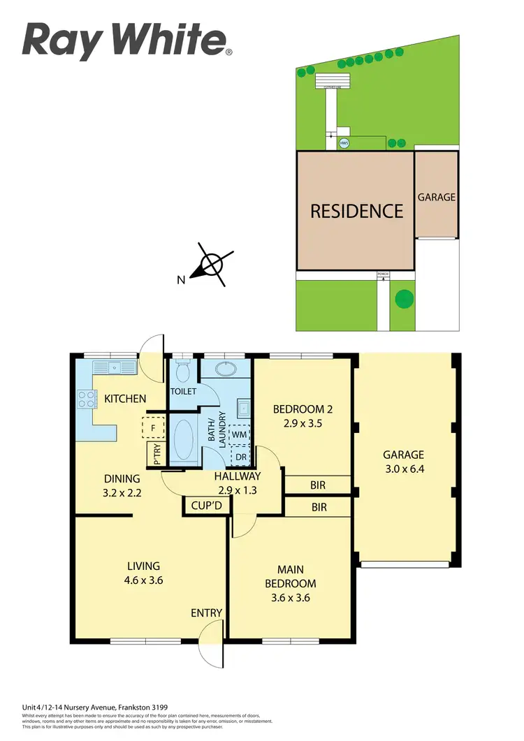 Floorplan of Homely unit listing, 4/12-14 Nursery Avenue, Frankston VIC 3199