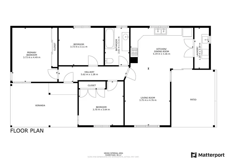 Floorplan of Homely house listing, 57 Rutherford Street, Swan Hill VIC 3585