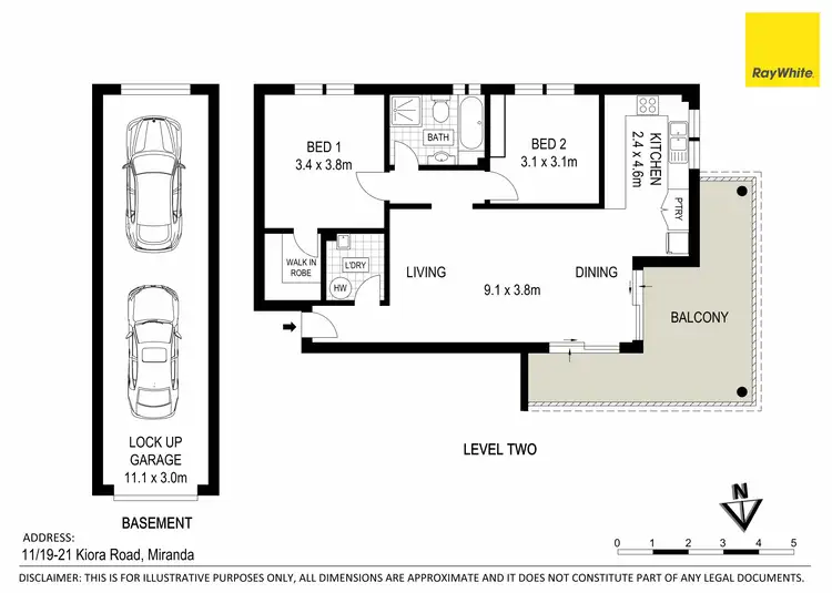 Floorplan of Homely apartment listing, 11/19-21 Kiora Road, Miranda NSW 2228
