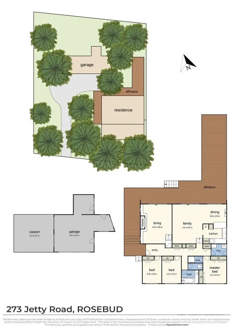 Floorplan of Homely house listing, 273 Jetty Road, Rosebud VIC 3939