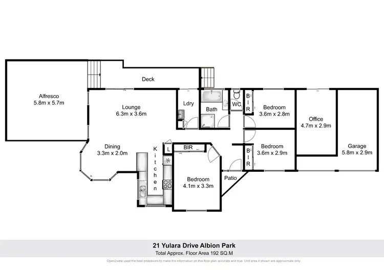 Floorplan of Homely house listing, 21 Yulara Drive, Albion Park NSW 2527