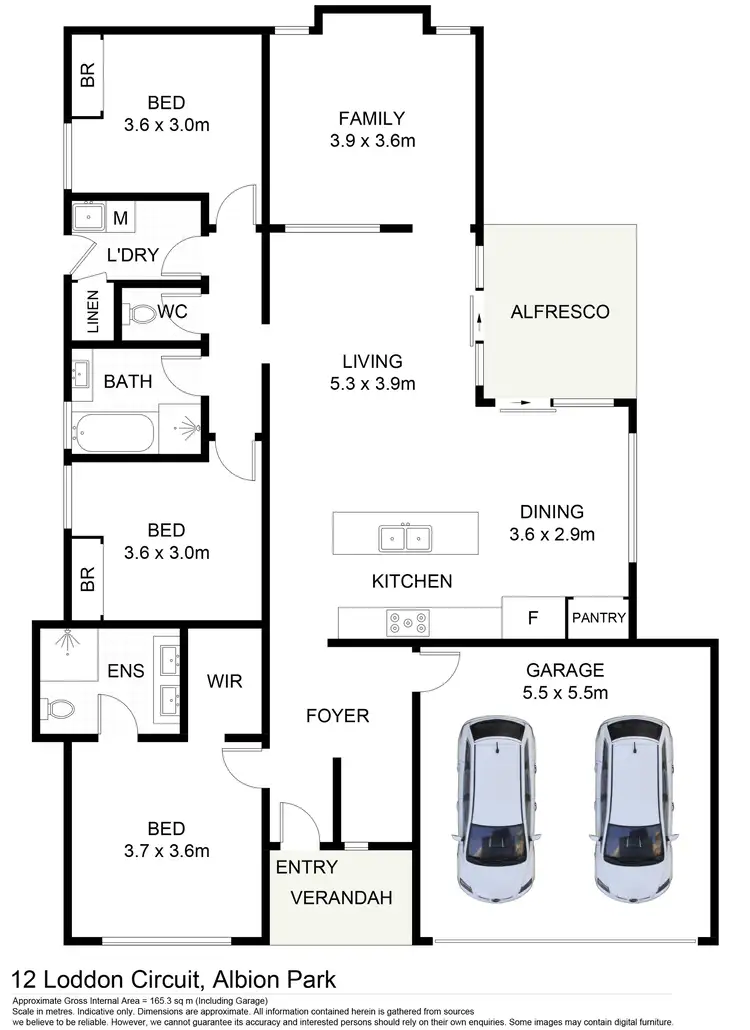 Floorplan of Homely house listing, 12 Loddon Circuit, Albion Park NSW 2527