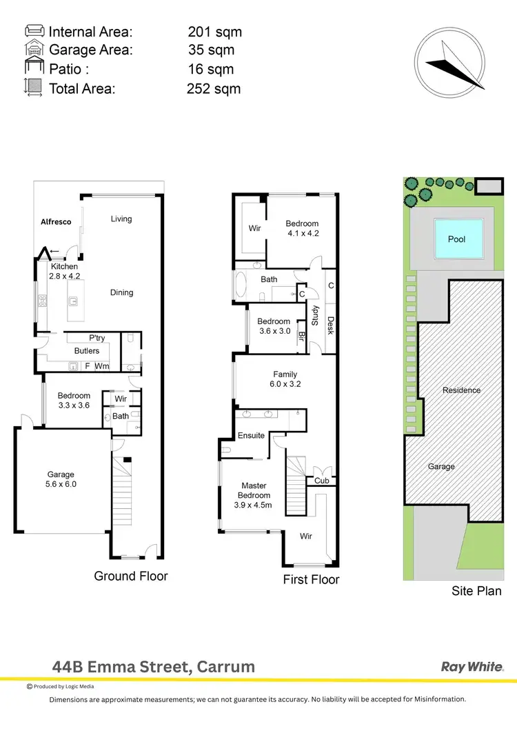 Floorplan of Homely townhouse listing, 44B Emma Street, Carrum VIC 3197